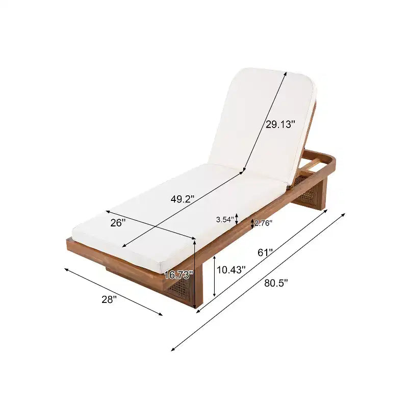 Christopher Knight Home Yasmine Ensemble de 2 fauteuils de jardin en bois d'acacia et rotin avec coussin et table en béton léger