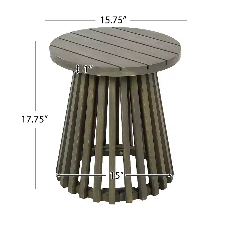 Ensemble de conversation 3 pièces pour patio en bois d'acacia, mobilier d'extérieur, 2 fauteuils club avec table d'appoint pour jardin/patio/terrasse - ModernLuxe