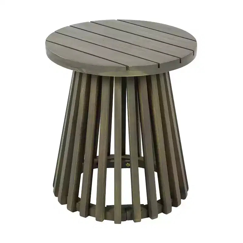 Ensemble de conversation 3 pièces pour patio en bois d'acacia, mobilier d'extérieur, 2 fauteuils club avec table d'appoint pour jardin/patio/terrasse - ModernLuxe