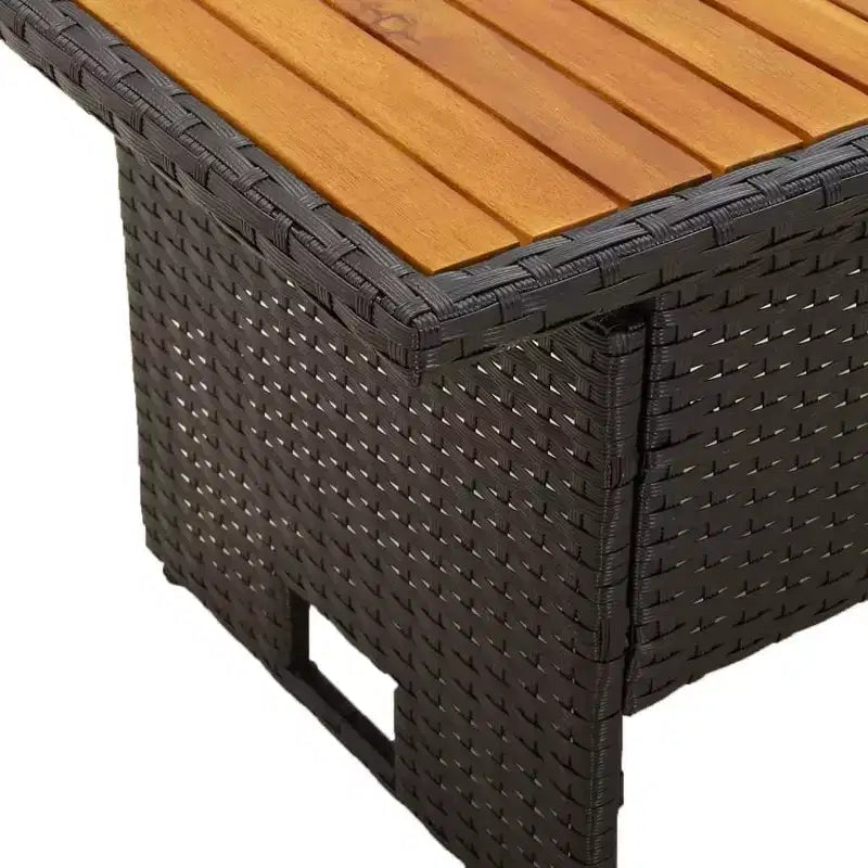 vidaXL Salon de jardin avec coussins en résine tressée