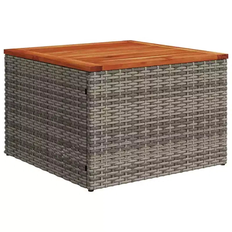 vidaXL Salon de jardin 6 pièces avec coussins en polyrotin gris