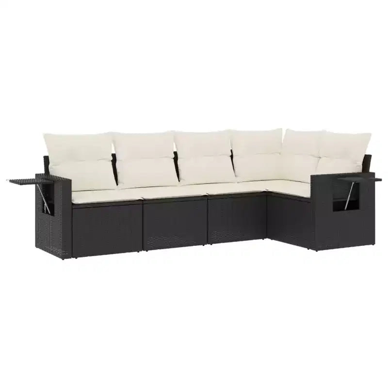 vidaXL Garden Sofa Set PE Rattan Large Adjustable Feet