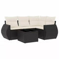 vidaXL Modular Garden Sofa Set with Cushions and Storage
