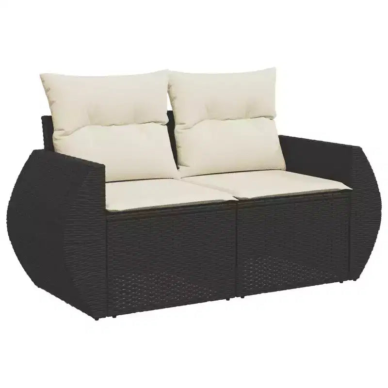 vidaXL Salon de jardin modulable avec coussins et rangement