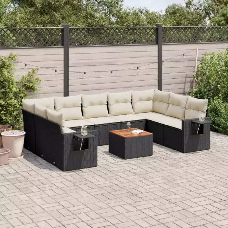 vidaXL Salon de jardin moderne avec coussins