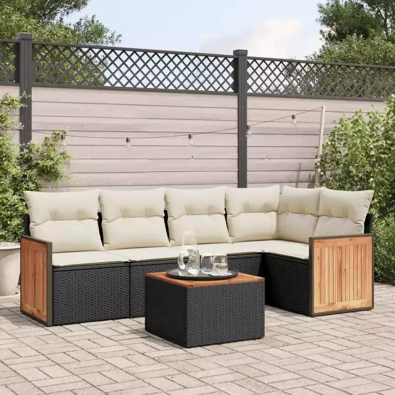 VidaXL Salon de jardin modulable avec coussins de différentes couleurs