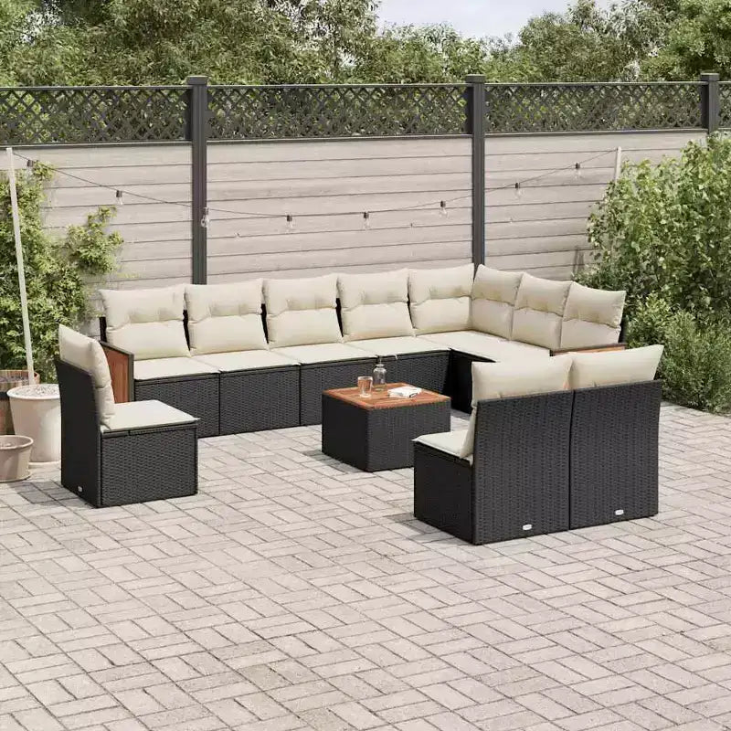 vidaXL Salon de jardin avec coussins