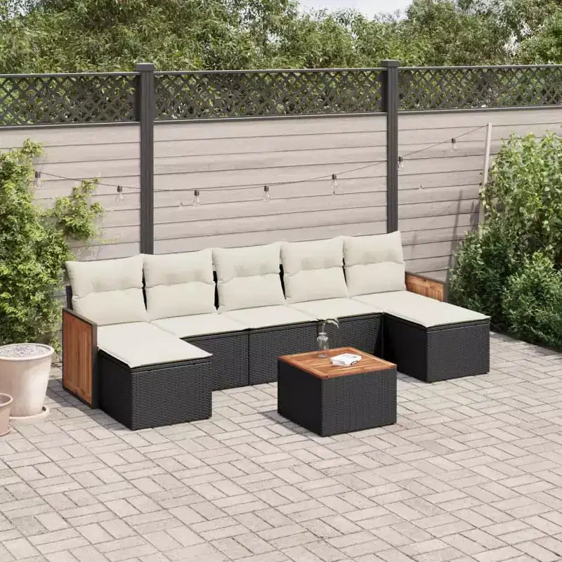 vidaXL Salon de jardin avec coussins de diverses couleurs