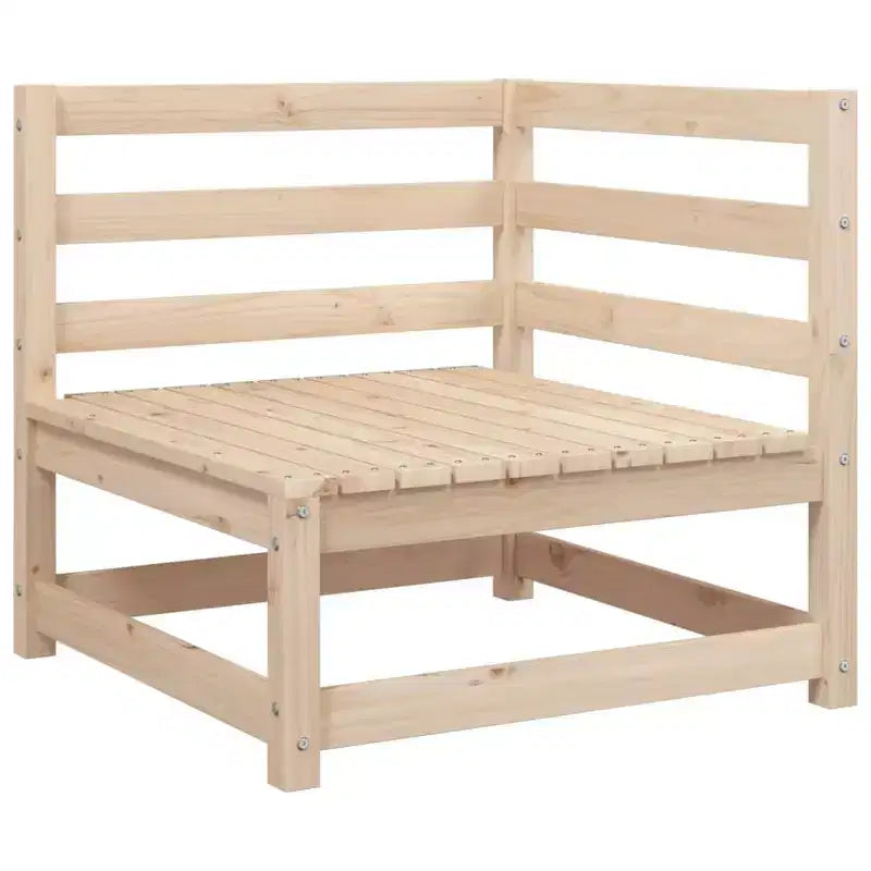 vidaXL Salon de jardin modulable avec coussins et bois massif