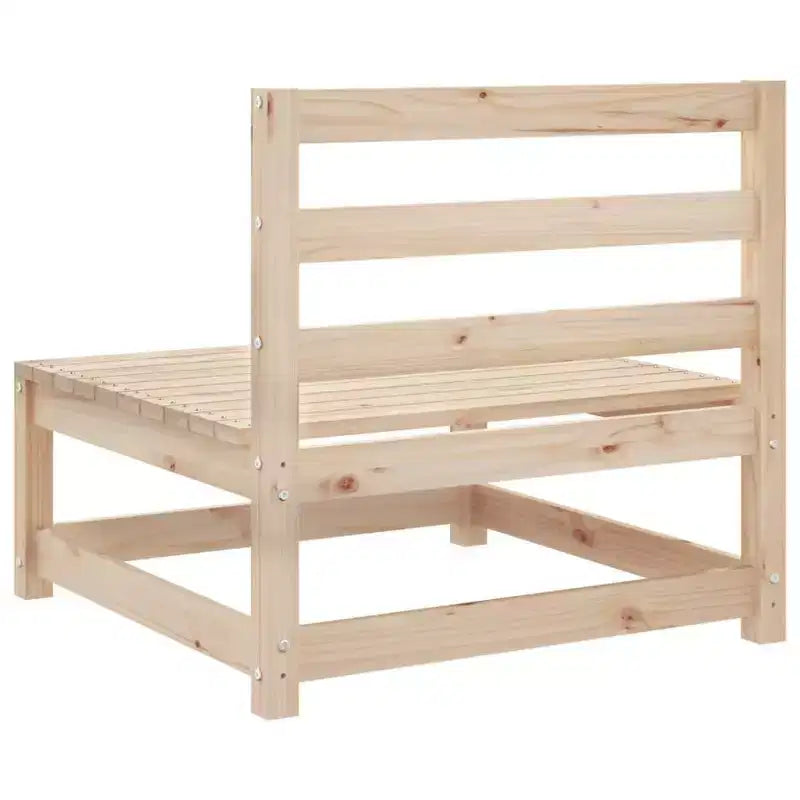 vidaXL Salon de jardin modulable avec coussins et bois massif