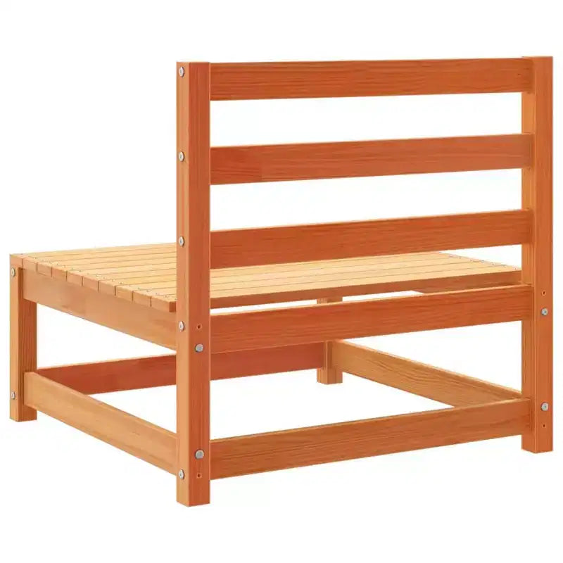 vidaXL Salon de jardin modulable avec coussins et bois massif
