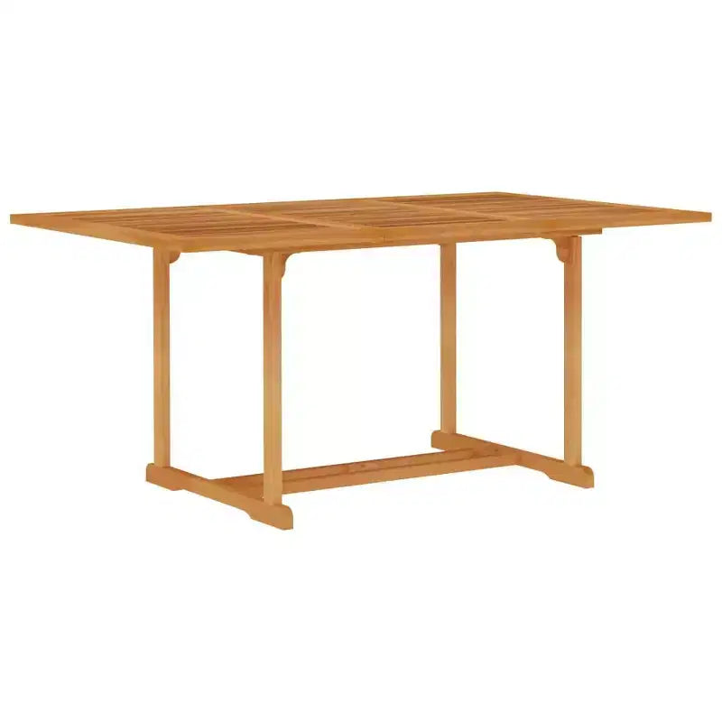 vidaXL Ensemble de salle à manger de jardin Teck naturel Bois de teck massif Taille M Pliable