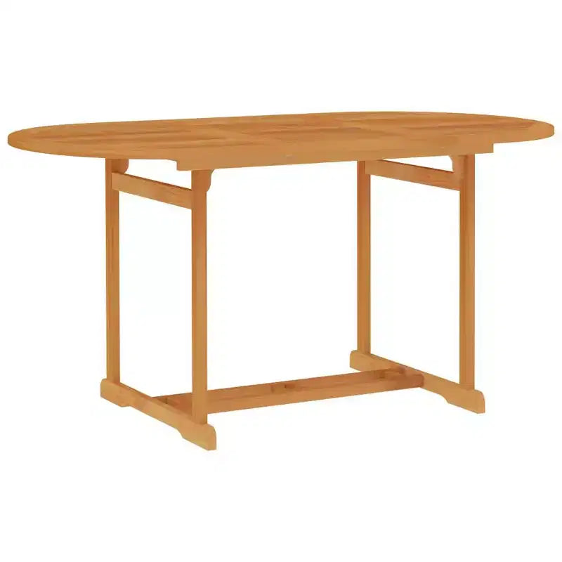 vidaXL Ensemble de salle à manger de jardin Teck naturel Bois de teck massif Taille M Pliable