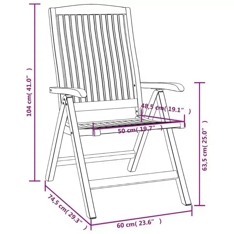 vidaXL Ensemble de salle à manger de jardin Teck naturel Bois de teck massif Taille M Pliable