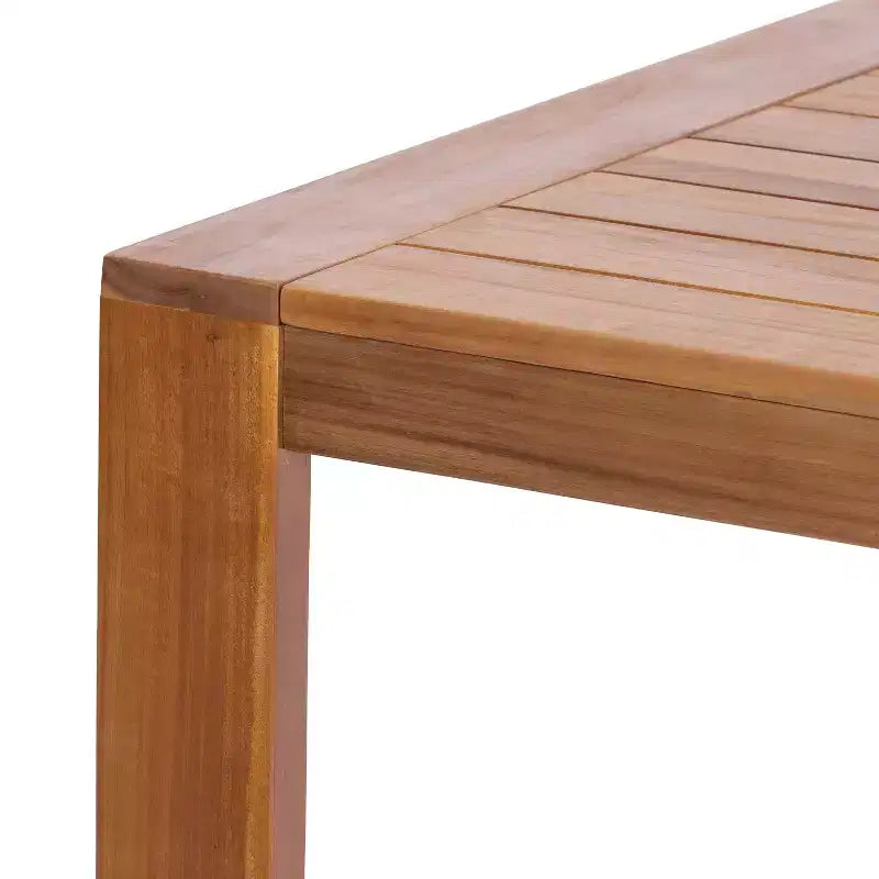 Christopher Knight Home Ratchanon – Ensemble de salle à manger d'extérieur moderne 7 pièces avec chaises en bois d'acacia et corde tressée en PE et table à lattes