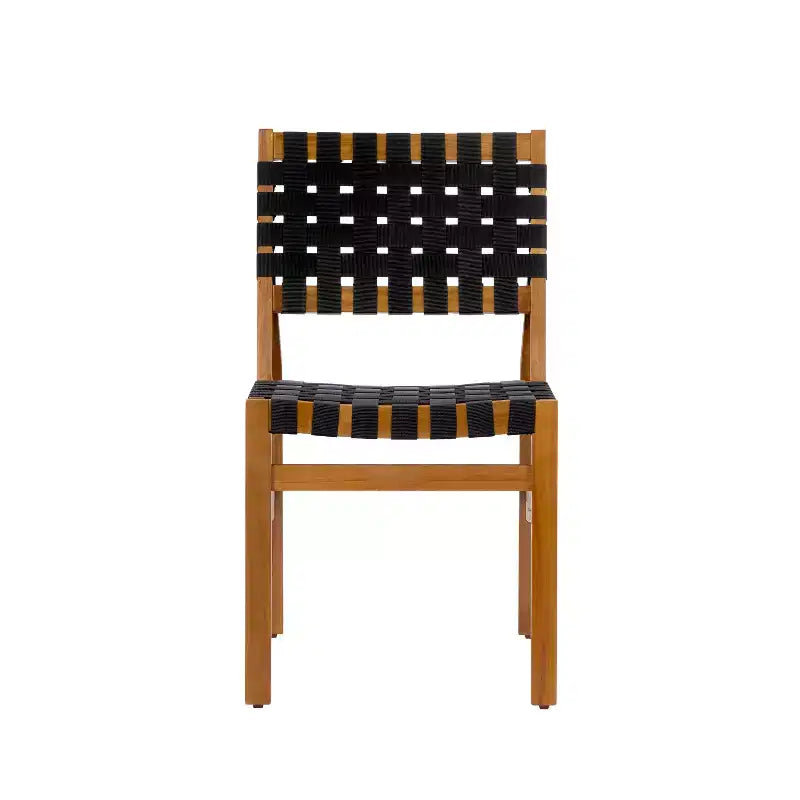 Christopher Knight Home Ratchanon – Ensemble de salle à manger d'extérieur moderne 7 pièces avec chaises en bois d'acacia et corde tressée en PE et table à lattes