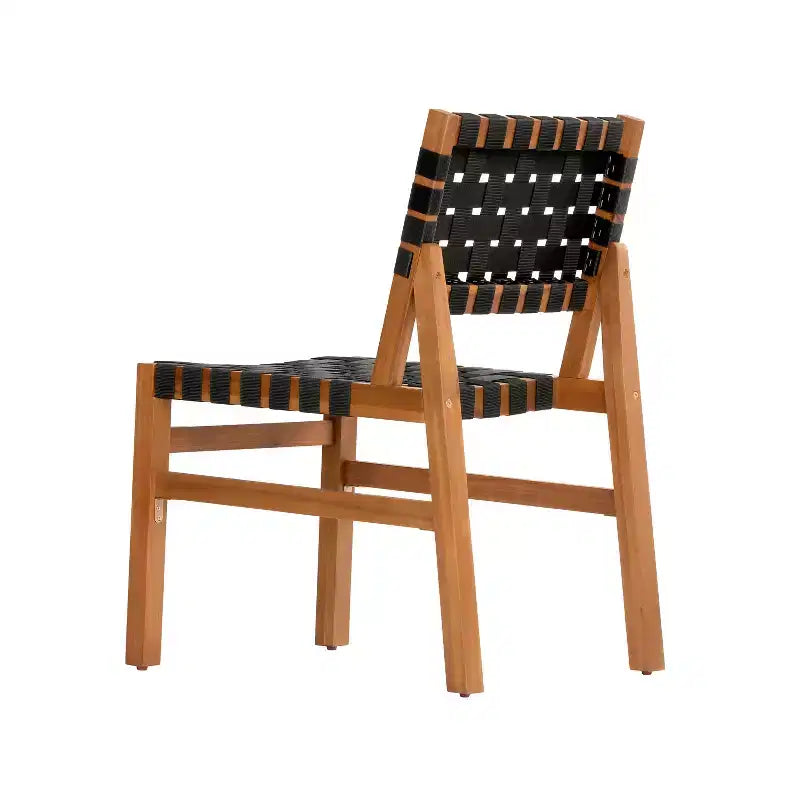 Christopher Knight Home Ratchanon – Ensemble de salle à manger d'extérieur moderne 7 pièces avec chaises en bois d'acacia et corde tressée en PE et table à lattes