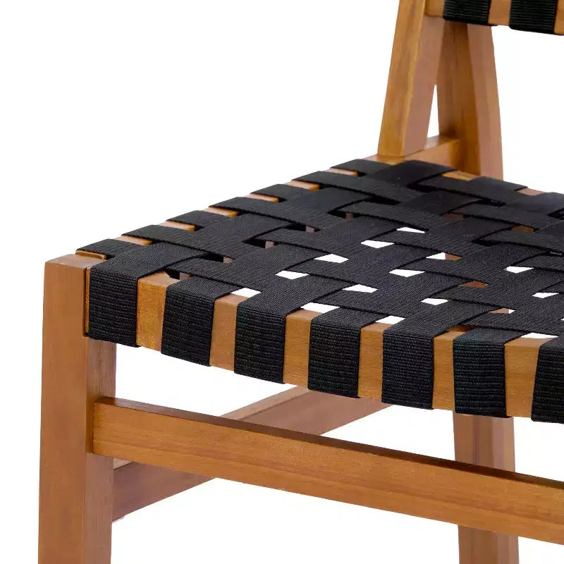 Christopher Knight Home Ratchanon – Ensemble de salle à manger d'extérieur moderne 7 pièces avec chaises en bois d'acacia et corde tressée en PE et table à lattes