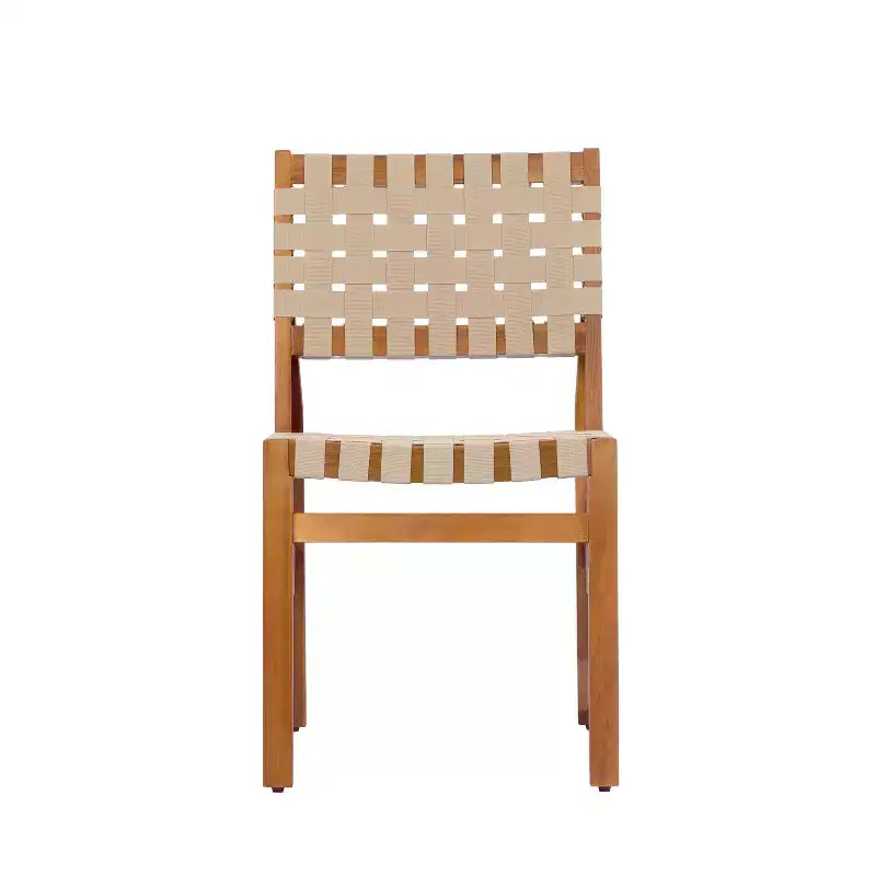 Christopher Knight Home Ratchanon – Ensemble de salle à manger d'extérieur moderne 7 pièces avec chaises en bois d'acacia et corde tressée en PE et table à lattes