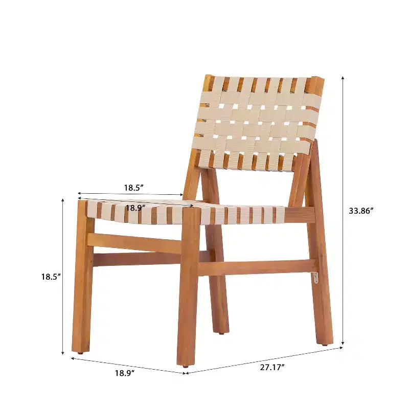 Christopher Knight Home Ratchanon – Ensemble de salle à manger d'extérieur moderne 7 pièces avec chaises en bois d'acacia et corde tressée en PE et table à lattes