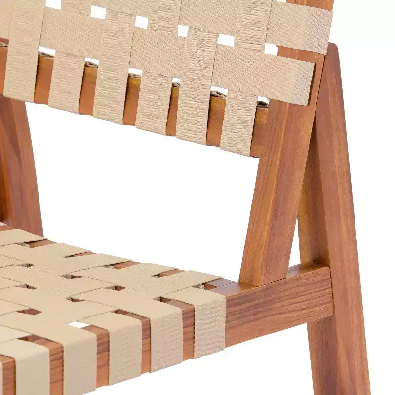 Christopher Knight Home Ratchanon – Ensemble de salle à manger d'extérieur moderne 7 pièces avec chaises en bois d'acacia et corde tressée en PE et table à lattes