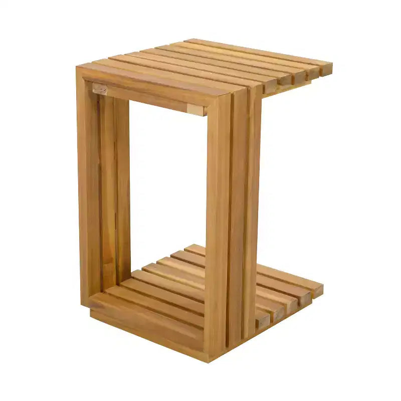 Christopher Knight Home Weston Ensemble de conversation 2 pièces moderne en bois d'acacia avec fauteuil de club et table d'appoint avec coussins
