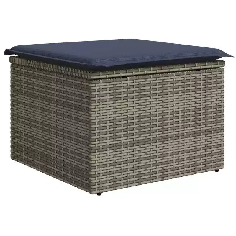 vidaXL Salon de jardin 4 pcs Marron Résine tressée