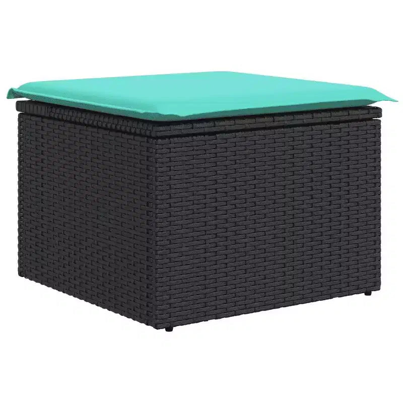 vidaXL Ensemble de canapés de jardin 7 pièces avec coussins, résine tressée