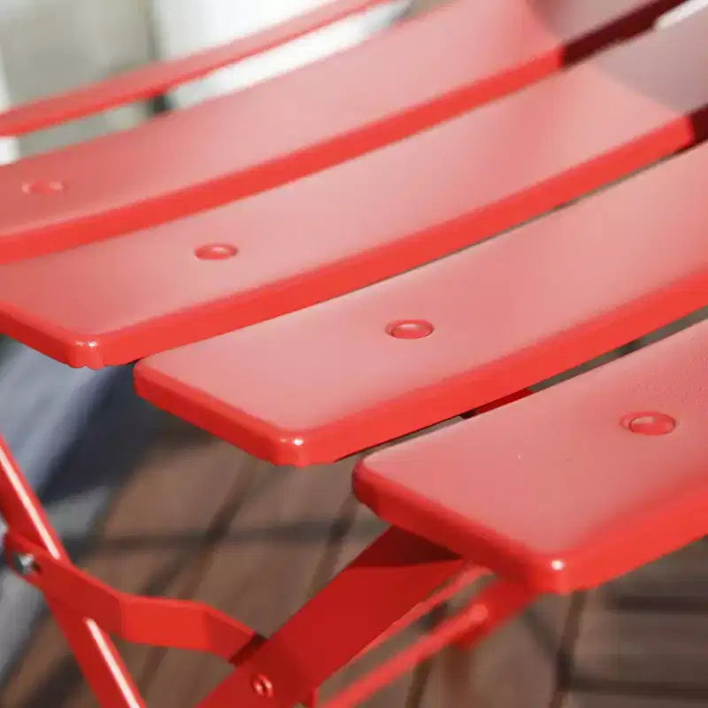 Ensemble de table et chaises pliantes portables trois pièces pour l'extérieur