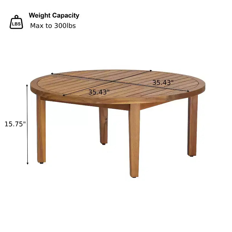 Christopher Knight Home Salma Ensemble de conversation 5 pièces moderne en bois d'acacia avec table à lattes et coussins