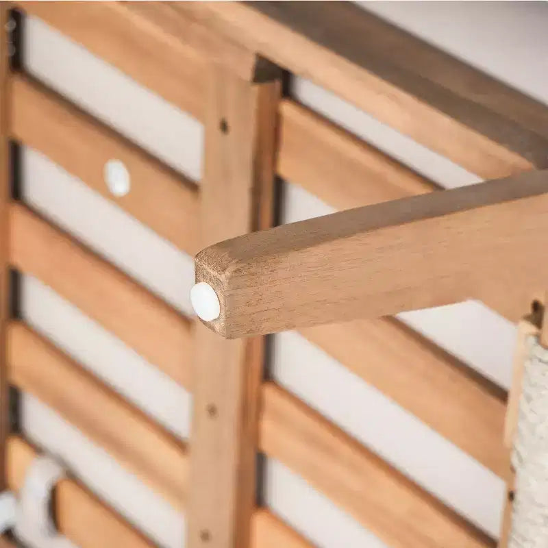 Ensemble de conversation de patio 2/4 pièces, ensemble de meubles d'extérieur en bois d'acacia avec canapé deux places, table, chaise pour jardin/balcon/arrière-cour - ModernLuxe