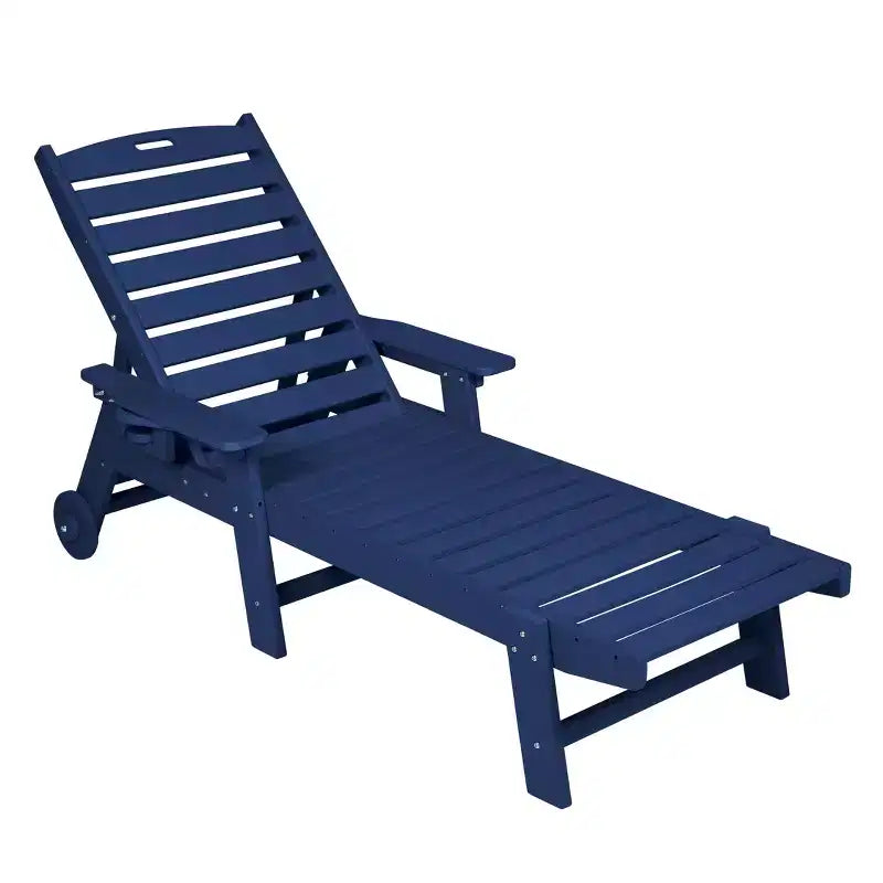 GDFStudio Fern - Ensemble de 3 chaises longues d'extérieur avec table d'appoint et dossier réglable