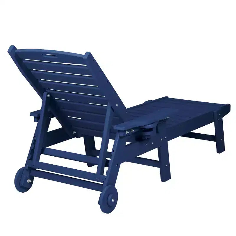 GDFStudio Fern - Ensemble de 3 chaises longues d'extérieur avec table d'appoint et dossier réglable