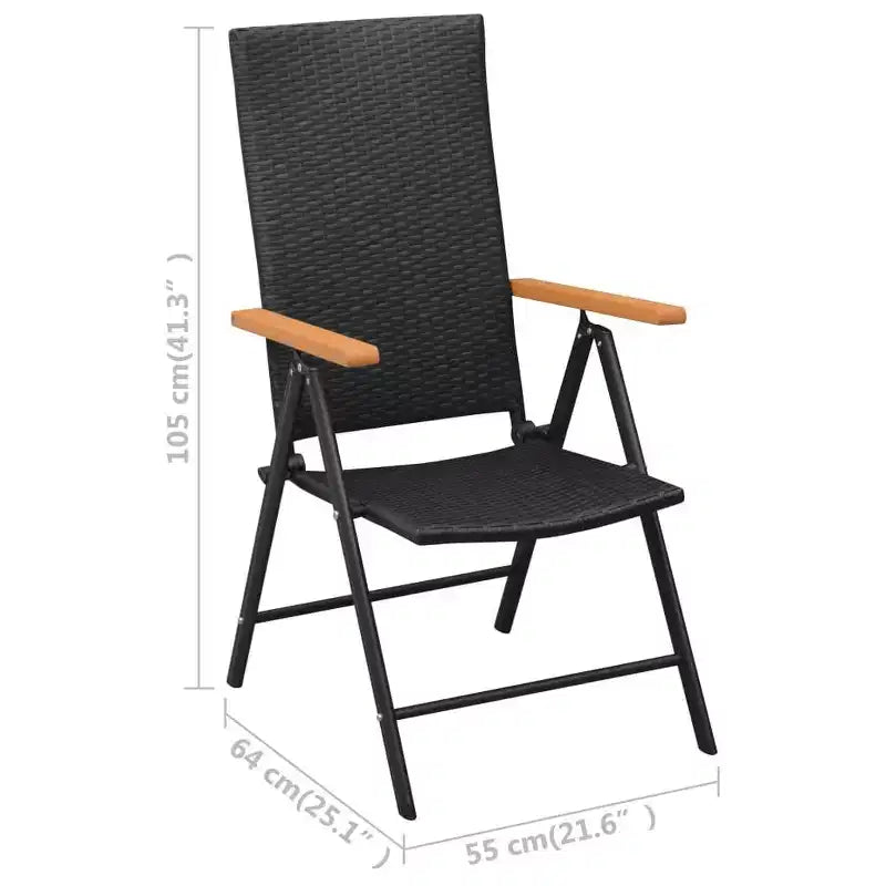 vidaXL Ensemble de salle à manger noir et marron