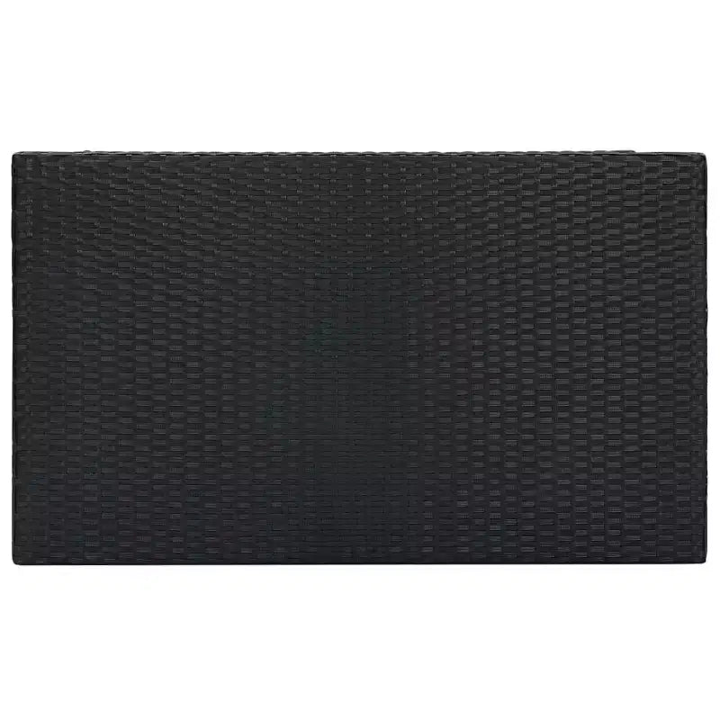 vidaXL Ensemble de bar de jardin en résine tressée noir, acier laqué Standard