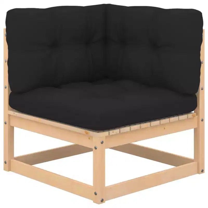 vidaXL Salon de jardin Bois naturel Bois de pin massif 6 pièces