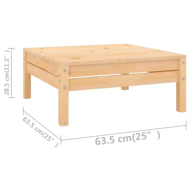 vidaXL Ensemble de mobilier de jardin Bois naturel Bois de pin massif Grand Modulaire