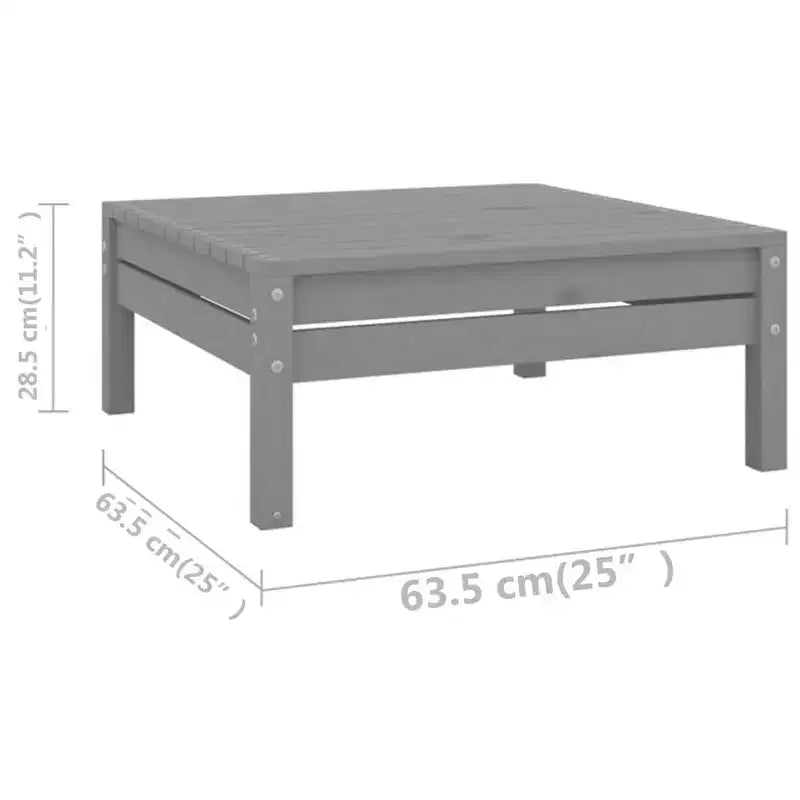 vidaXL Ensemble de mobilier de jardin Bois naturel Bois de pin massif Grand Modulaire