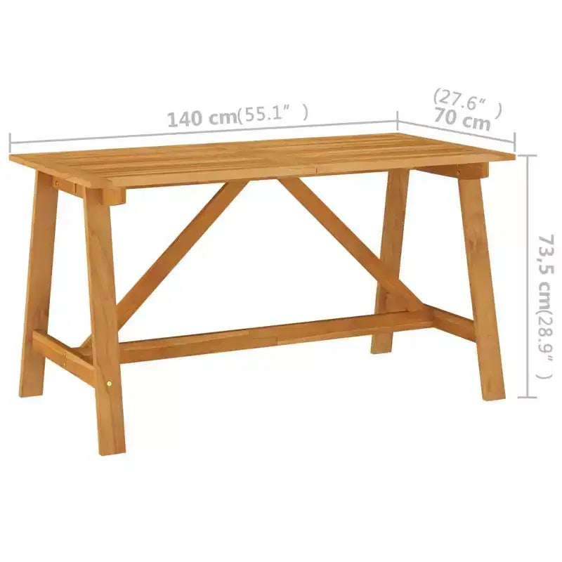 vidaXL Ensemble de salle à manger en bois d'acacia