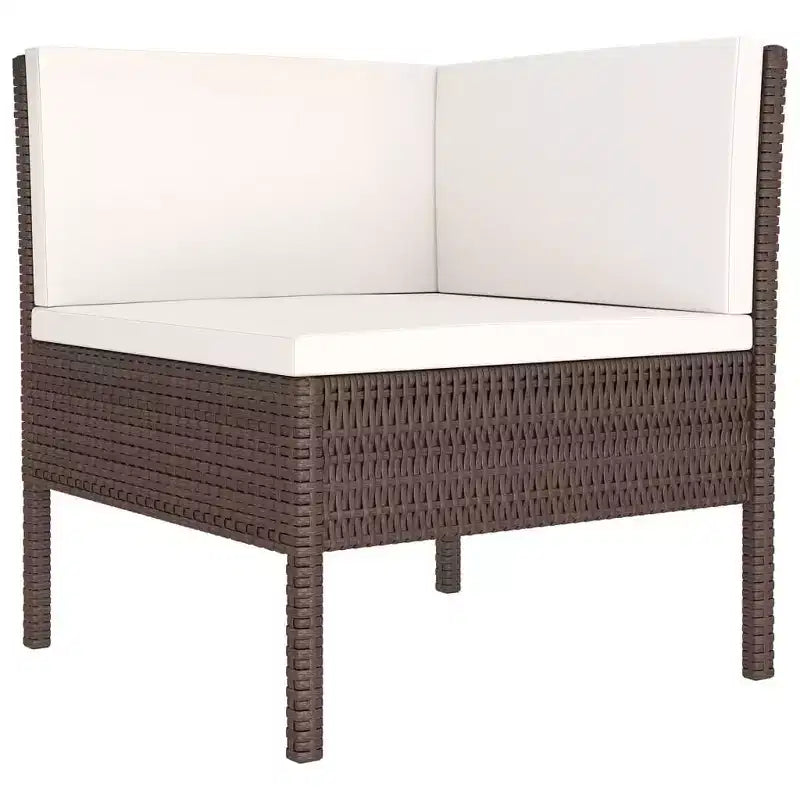 vidaXL Salon de jardin marron