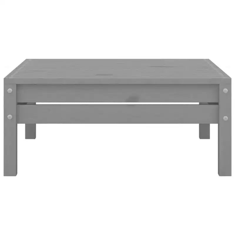 vidaXL Salon de jardin gris pin massif 5 pièces modulable
