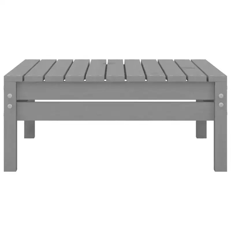 vidaXL Salon de jardin gris pin massif 5 pièces modulable