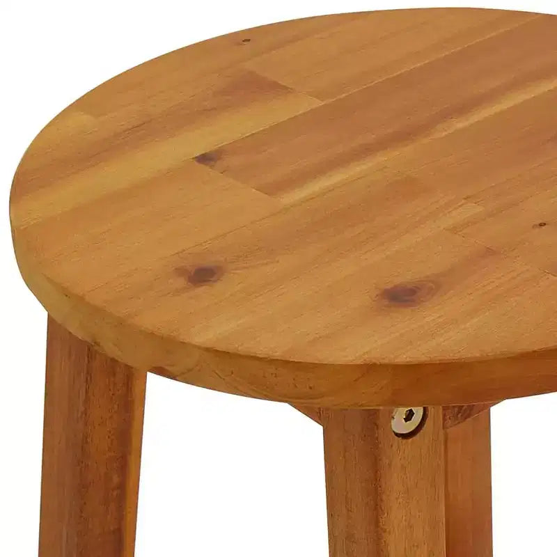 vidaXL Ensemble de bar de jardin Bois naturel Bois d'acacia massif 3 pièces