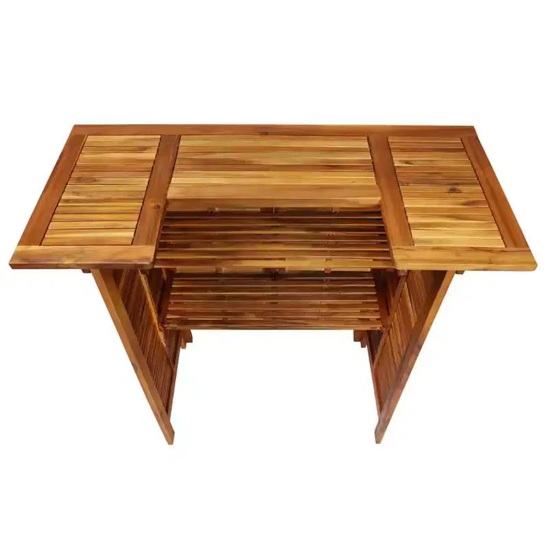 vidaXL Ensemble de bar de jardin Bois naturel Bois d'acacia massif 3 pièces