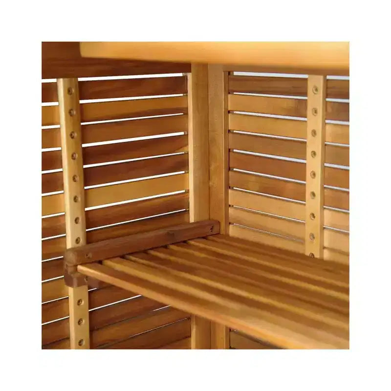 vidaXL Ensemble de bar de jardin Bois naturel Bois d'acacia massif 3 pièces