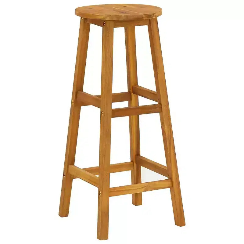 vidaXL Ensemble de bar de jardin Bois naturel Bois d'acacia massif 3 pièces