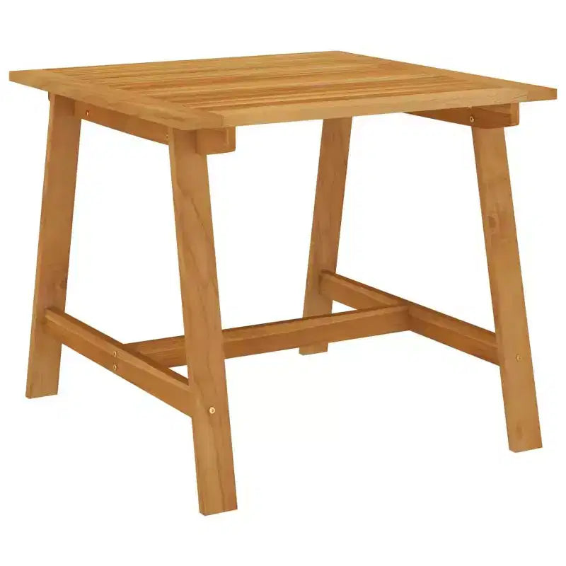 vidaXL Ensemble de salle à manger en bois d'acacia massif repose-pieds réglables moyens