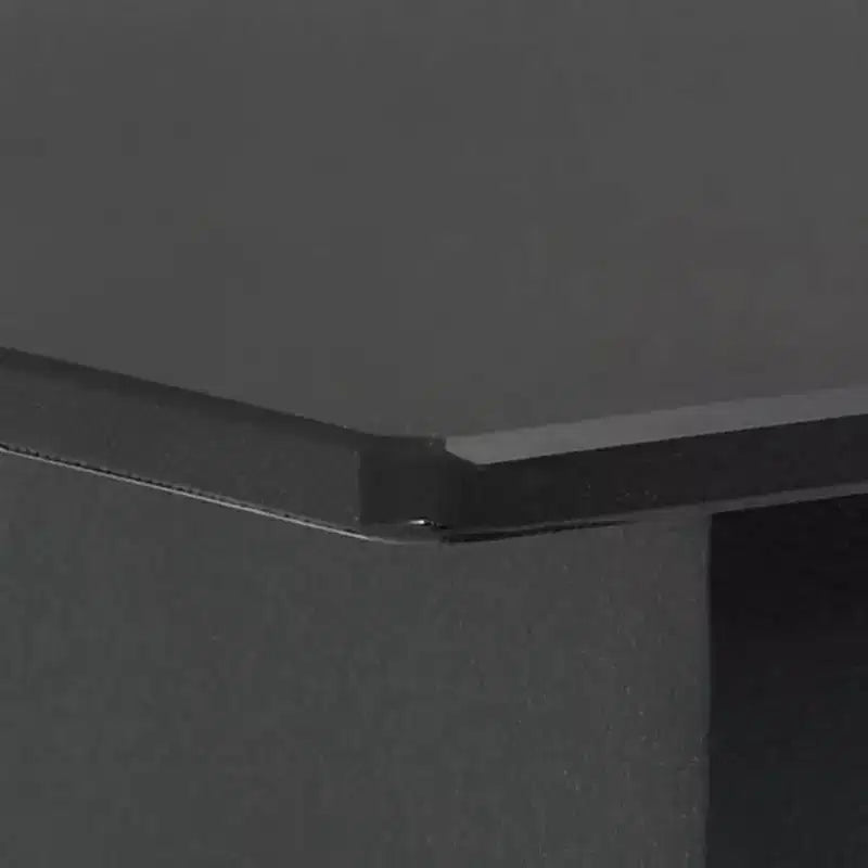 vidaXL Set de salle à manger Noir et Marron Résine tressée, WPC, Acier, Verre Standard