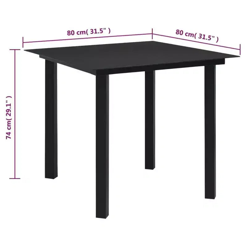vidaXL Salon de jardin noir en rotin PVC Plusieurs places