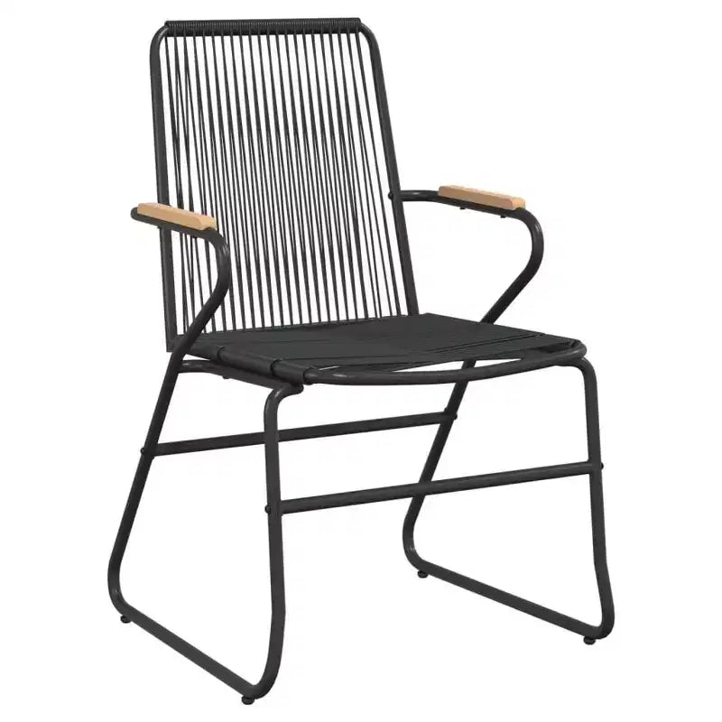 vidaXL Salon de jardin noir en rotin PVC Plusieurs places